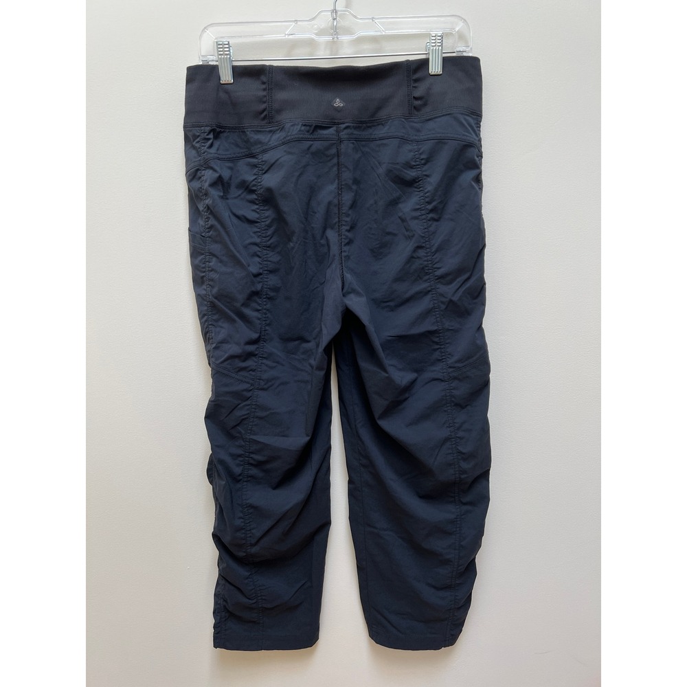 PrAna Pants Women's M Koen Capri Ruched Hiking Cargo Outdoor Stretch Gorpcore